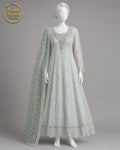 SOFT PISTA GREEN NET MAXI -M / L front view - Soft Pista Green Net Maxi by Nadia Adnan Studio
