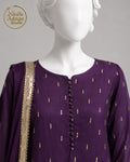 PEACH COTTON MAXI -M / L front view - Peach Cotton Maxi by Nadia Adnan Studio