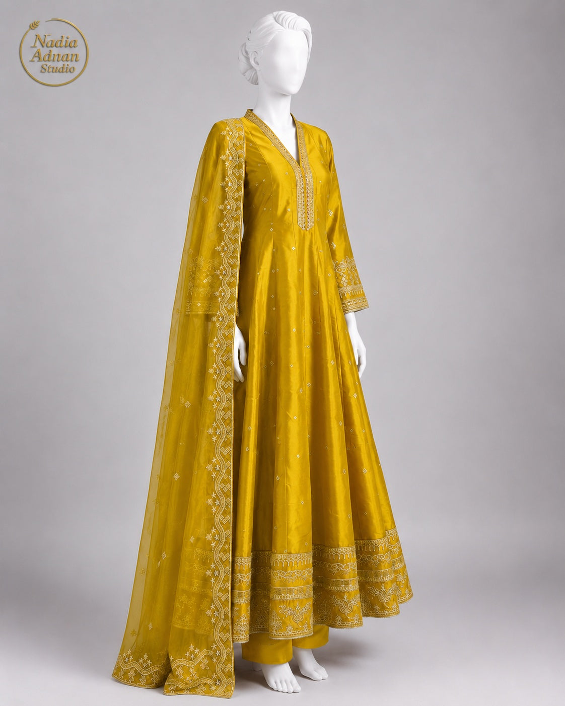 DHANI KATAN MAXI -M side view - Dhani Katan Maxi by Nadia Adnan Studio