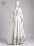 WHITE KATAN MAXI -M front view - White Katan Maxi by Nadia Adnan Studio