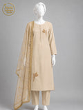 GOLDEN KATAN SHIRT PLAZO -M front view - Golden Katan Shirt Plazo by Nadia Adnan Studio