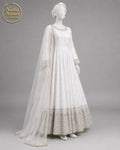 WHITE KATAN MAXI -L front view - White Katan Maxi by Nadia Adnan Studio