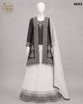 GREY CHIFFON LENGHA -M - image 1 - Nadia Adnan Studio