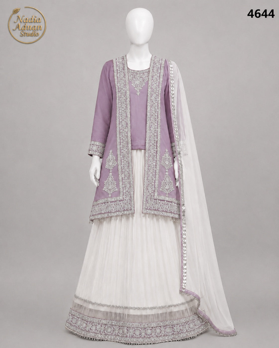 LILAC CHIFFON LENGHA -M - image 1 - Nadia Adnan Studio