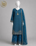 ZINK SILK SUIT -L - image 1 - Nadia Adnan Studio