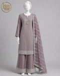 T PINK SILK SUIT -M - image 1 - Nadia Adnan Studio