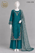 ZINK SILK SHIRT PLAZO SUIT -L front view - ZINK Silk Shirt Plazo Suit by Nadia Adnan Studio